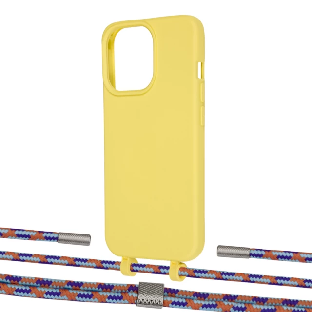 Чехол Upex Alter Eyelets for iPhone 13 Pro Daffodil with Twine Blue Sunset and Fausset Silver (UP109117)