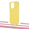 Чехол Upex Alter Eyelets for iPhone 13 Pro Daffodil with Twine Coral and Fausset Gold (UP109124)