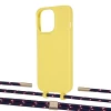 Чохол Upex Alter Eyelets for iPhone 13 Pro Daffodil with Twine Blue Marine and Fausset Gold (UP109136)