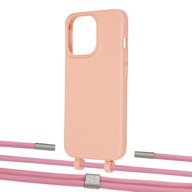 Чохол Upex Alter Eyelets for iPhone 13 Pro Tangerine with Twine Coral and Fausset Silver (UP109158)