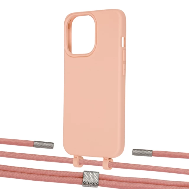 Чохол Upex Alter Eyelets for iPhone 13 Pro Tangerine with Twine Cantaloupe and Fausset Silver (UP109160)