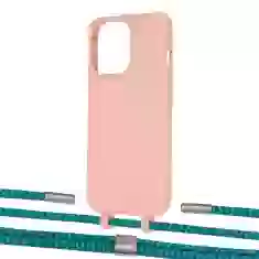 Чохол Upex Alter Eyelets for iPhone 13 Pro Tangerine with Twine Cyan and Fausset Silver (UP109166)