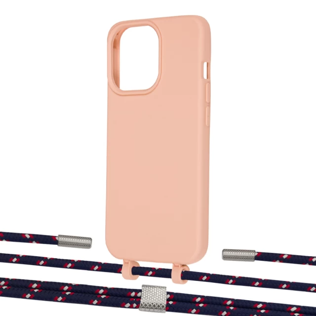 Чохол Upex Alter Eyelets for iPhone 13 Pro Tangerine with Twine Blue Marine and Fausset Silver (UP109170)