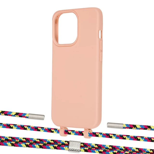 Чехол Upex Alter Eyelets for iPhone 13 Pro Tangerine with Twine Critical Camouflage and Fausset Silver (UP109171)