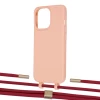Чехол Upex Alter Eyelets for iPhone 13 Pro Tangerine with Twine Red and Fausset Gold (UP109176)