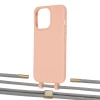 Чохол Upex Alter Eyelets for iPhone 13 Pro Tangerine with Twine Gray and Fausset Gold (UP109180)