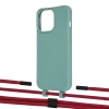Чохол Upex Alter Eyelets for iPhone 13 Pro Basil with Twine Red and Fausset Matte Black (UP109193)