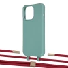 Чехол Upex Alter Eyelets for iPhone 13 Pro Basil with Twine Red and Fausset Gold (UP109227)