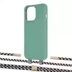 Чохол Upex Alter Eyelets for iPhone 13 Pro Basil with Twine Copper and Fausset Gold (UP109235)