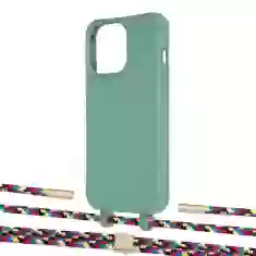 Чохол Upex Alter Eyelets for iPhone 13 Pro Basil with Twine Critical Camouflage and Fausset Gold (UP109239)