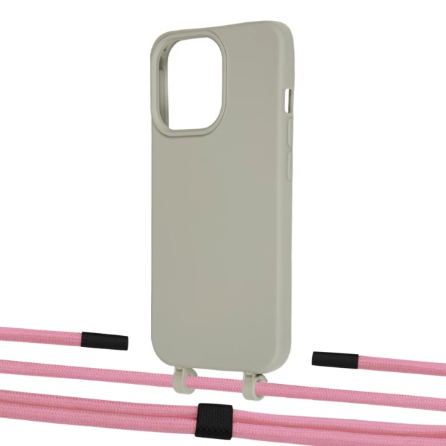 Чехол Upex Alter Eyelets for iPhone 13 Pro Anchor with Twine Coral and Fausset Matte Black (UP109243)