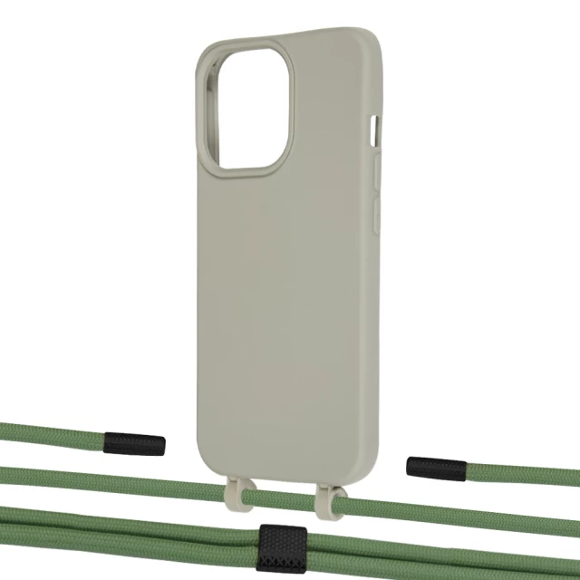 Чохол Upex Alter Eyelets for iPhone 13 Pro Anchor with Twine Mint and Fausset Matte Black (UP109249)