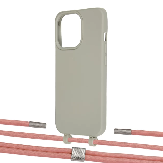 Чехол Upex Alter Eyelets for iPhone 13 Pro Anchor with Twine Cantaloupe and Fausset Silver (UP109262)