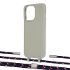 Чохол Upex Alter Eyelets for iPhone 13 Pro Anchor with Twine Blue Marine and Fausset Silver (UP109272)