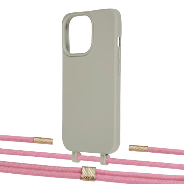 Чохол Upex Alter Eyelets for iPhone 13 Pro Anchor with Twine Coral and Fausset Gold (UP109277)