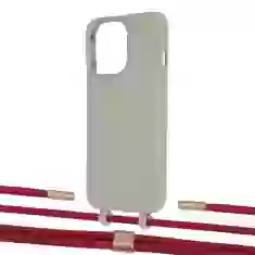Чехол Upex Alter Eyelets for iPhone 13 Pro Anchor with Twine Red and Fausset Gold (UP109278)