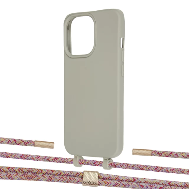 Чехол Upex Alter Eyelets for iPhone 13 Pro Anchor with Twine Mulberry and Fausset Gold (UP109284)