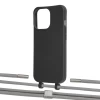 Чохол Upex Alter Eyelets for iPhone 13 Pro Max Onyx with Twine Gray and Fausset Silver (UP109316)