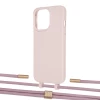 Чохол Upex Alter Eyelets for iPhone 13 Pro Max Crepe with Twine Rose Gold and Fausset Gold (UP109429)