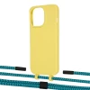 Чехол Upex Alter Eyelets for iPhone 13 Pro Max Daffodil with Twine Cyan and Fausset Matte Black (UP109455)