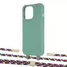 Чехол Upex Alter Eyelets for iPhone 13 Pro Max Basil with Twine Critical Camouflage and Fausset Gold (UP109596)