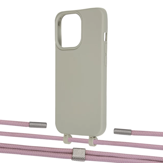 Чохол Upex Alter Eyelets for iPhone 13 Pro Max Anchor with Twine Rose Gold and Fausset Silver (UP109616)