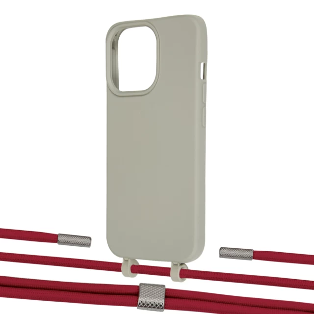 Чехол Upex Alter Eyelets for iPhone 13 Pro Max Anchor with Twine Red and Fausset Silver (UP109618)