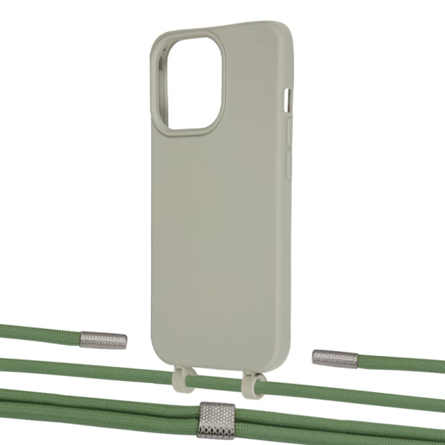 Чехол Upex Alter Eyelets for iPhone 13 Pro Max Anchor with Twine Mint and Fausset Silver (UP109623)