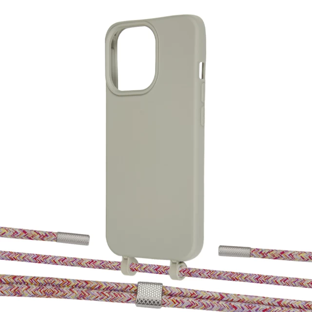 Чехол Upex Alter Eyelets for iPhone 13 Pro Max Anchor with Twine Mulberry and Fausset Silver (UP109624)