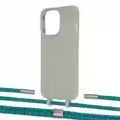 Чохол Upex Alter Eyelets for iPhone 13 Pro Max Anchor with Twine Cyan and Fausset Silver (UP109625)