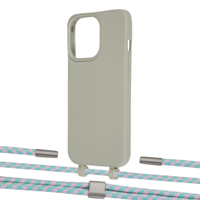 Чохол Upex Alter Eyelets for iPhone 13 Pro Max Anchor with Twine Turquoise and Fausset Silver (UP109628)