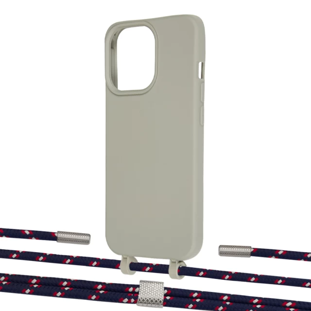 Чехол Upex Alter Eyelets for iPhone 13 Pro Max Anchor with Twine Blue Marine and Fausset Silver (UP109629)