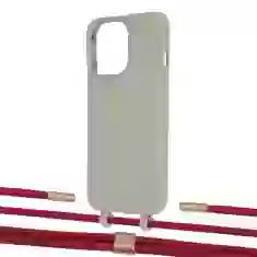 Чехол Upex Alter Eyelets for iPhone 13 Pro Max Anchor with Twine Red and Fausset Gold (UP109635)