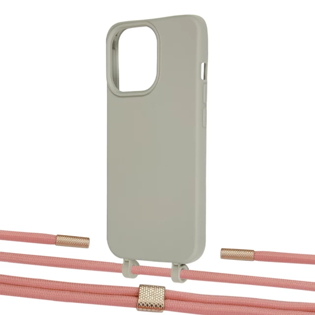 Чохол Upex Alter Eyelets for iPhone 13 Pro Max Anchor with Twine Cantaloupe and Fausset Gold (UP109636)