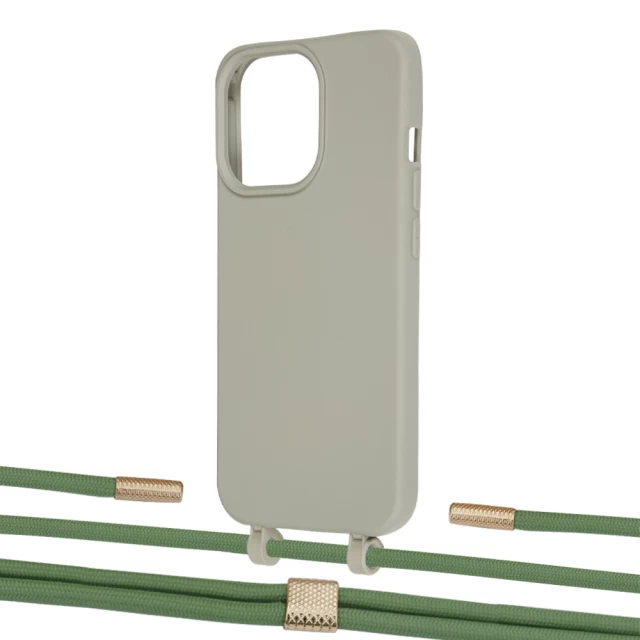 Чехол Upex Alter Eyelets for iPhone 13 Pro Max Anchor with Twine Mint and Fausset Gold (UP109640)