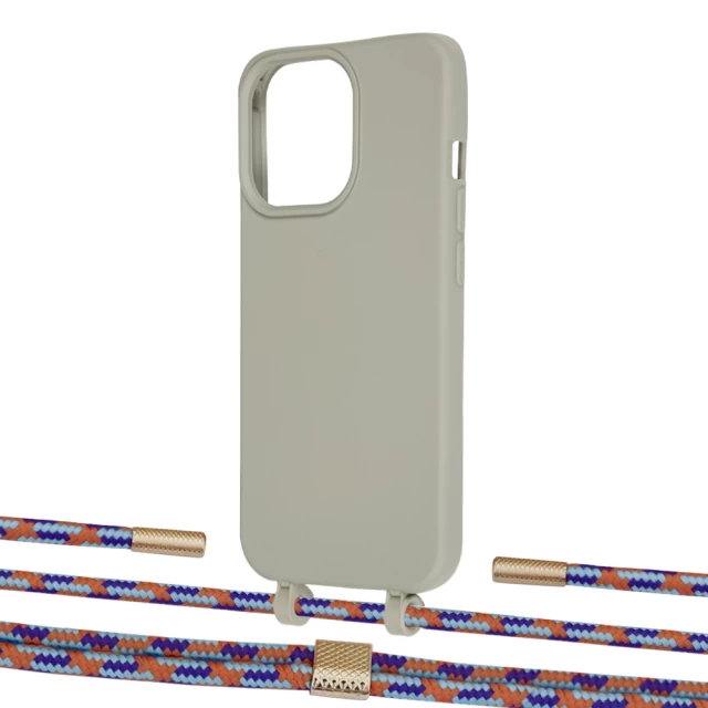 Чохол Upex Alter Eyelets for iPhone 13 Pro Max Anchor with Twine Blue Sunset and Fausset Gold (UP109644)