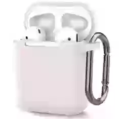 Чохол для навушників Upex для Apple AirPods 2/1 Silicone Case з карабіном Pink Sand (UP77203)