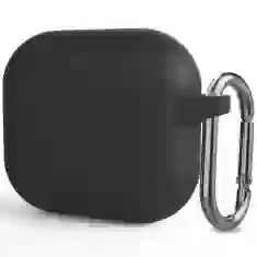 Чохол для навушників Upex для Apple AirPods Pro Silicone Case з карабіном Black (UP77301)