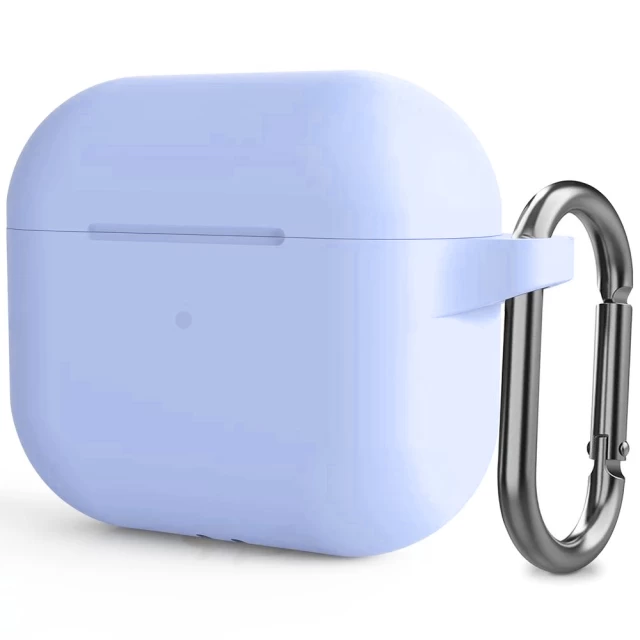 Чохол для навушників Upex для Apple AirPods Pro Silicone Case з карабіном Sky Blue (UP77307)