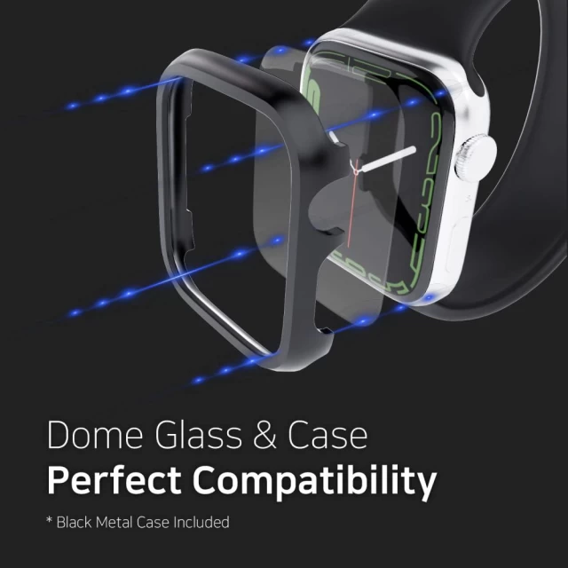 Захисне скло Whitestone Dome Glass (2 PCS) & Bezel для Apple Watch 7 | 8 41 mm Clear (8809365406227)