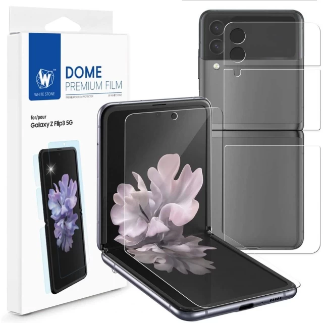 Защитная пленка Whitestone Premium Foil для Samsung Galaxy Flip3 (F711) (8809365405398)