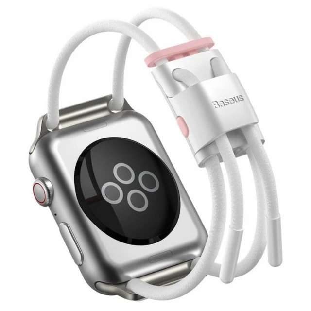 Ремінець Baseus Let's Go Cord для Apple Watch 41 | 40 | 38 mm White Pink