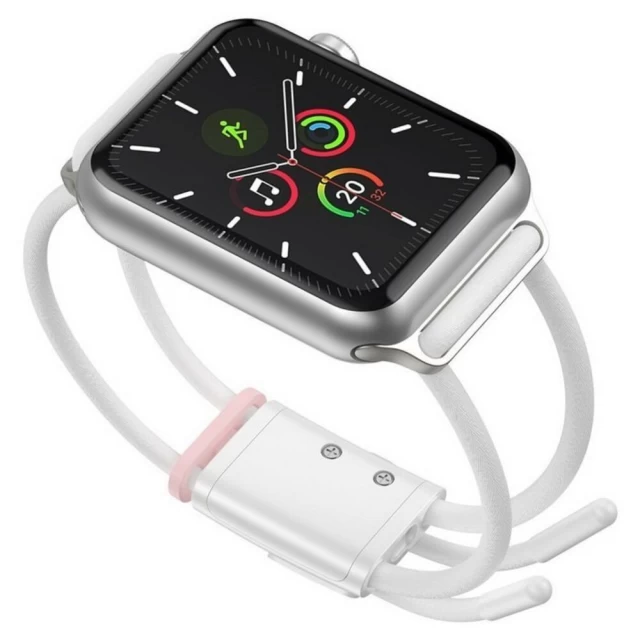 Ремешок Baseus Let's Go Cord для Apple Watch 49 | 45 | 44 | 42 mm White Pink