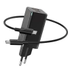 Мережевий зарядний пристрій Baseus GaN Mini QC 60W USB-C | USB-A with USB-C to USB-C Cable 1m Black (CCGAN-Q01)