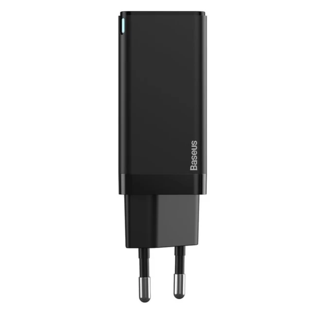 Сетевое зарядное устройство Baseus GaN Mini QC 60W USB-C | USB-A with USB-C to USB-C Cable 1m Black (CCGAN-Q01)