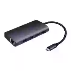 USB-хаб Coteetci 8-in-1 HDMI | USB-C | TF | SD | Ethernet | MicroSD | USB-A (MB1086)