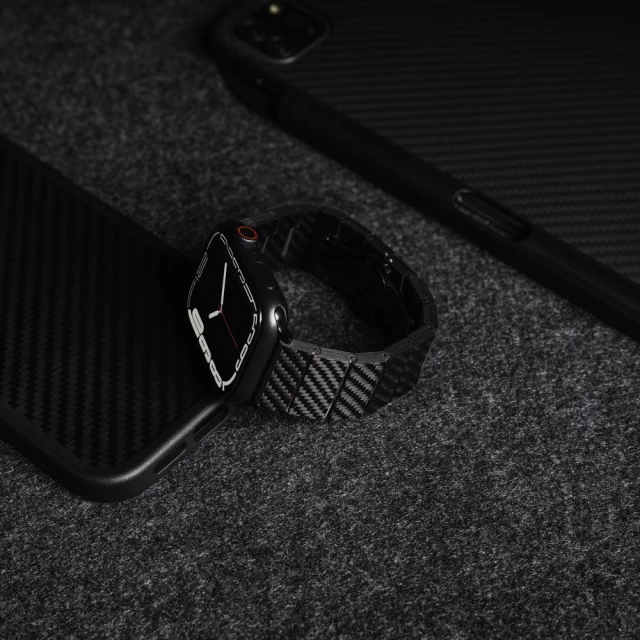 Ремінець Switcheasy Carbon Fiber Band для Apple Watch 49 | 45 | 44 | 42 mm Black (MAW245035BK22)