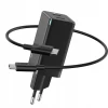 Сетевое зарядное устройство Baseus GaN Mini QC 60W 2xUSB-C with USB-C to USB-C Cable 1m Black (CCGAN-M01)