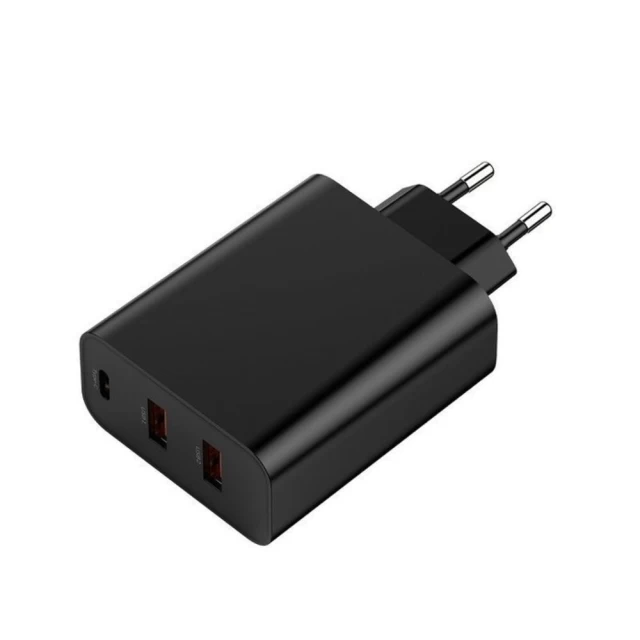 Мережевий зарядний пристрій Baseus QC 60W USB-C | 2xUSB-A