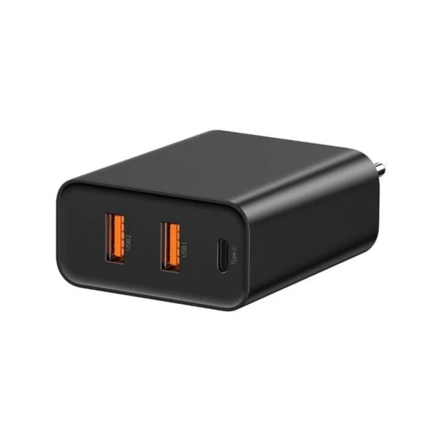 Сетевое зарядное устройство Baseus QC 60W USB-C | 2xUSB-A